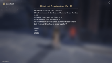 Ministry of Education Quiz