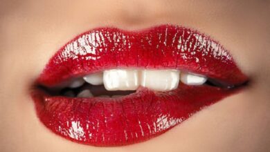 sexy red lip gloss